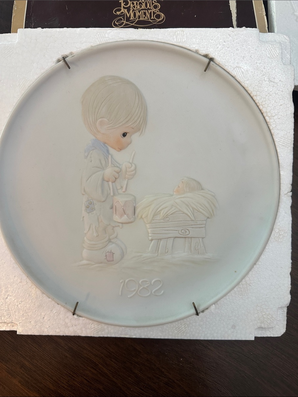 “I’ll Play My Drum for Him” Enesco Collector Plate 1982